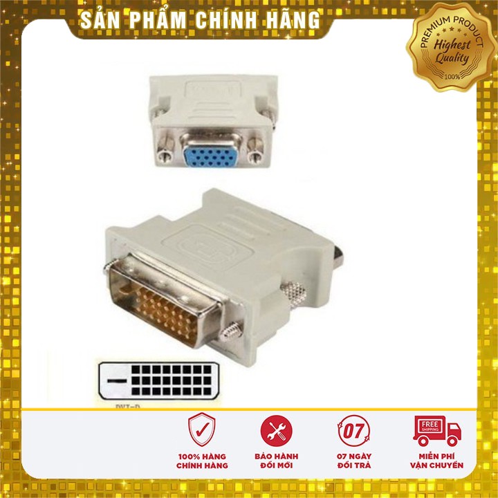 ĐẦU CHUYỂN DVI TO VGA Xả Kho) ĐẦU CHUYỂN DVI TO VGA (24+1, 24+5)  ĐẢM BẢO CHẤT LƯỢNG.Z DVI/1 DD5