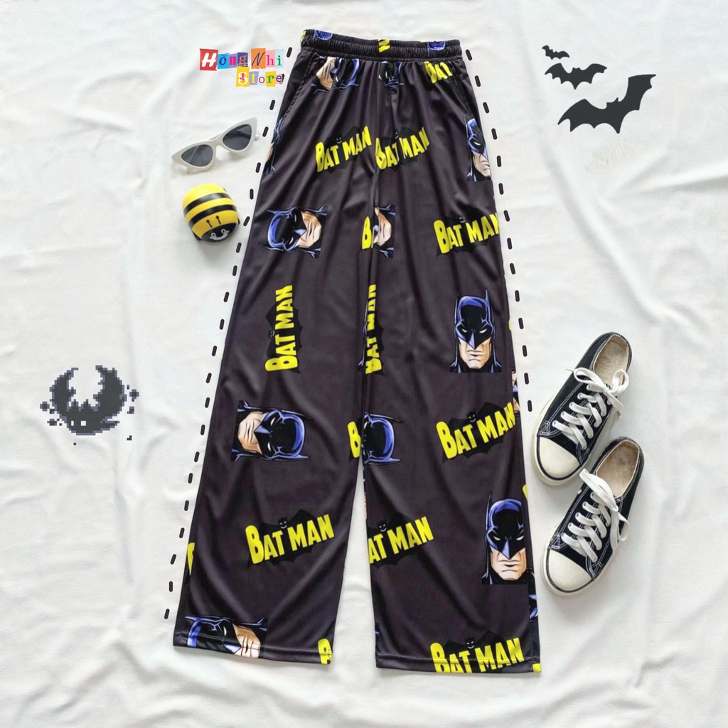 Quần Hoạt Hình Dài Batman Ống Rộng Cartoon Pant V2 Oversize Ulzzang Unisex - MM