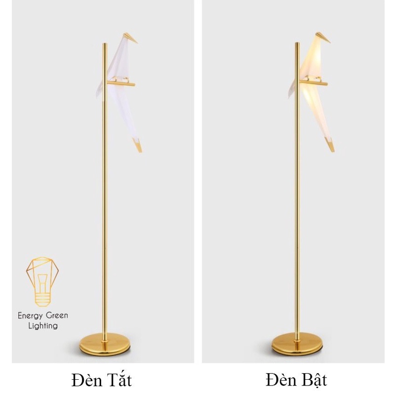 Đèn Cây Đứng Chim Hạc Cao Cấp Energy Green Lighting DB-C1 - Cao 165cm - Trang Trí Phòng Khách,Phòng Ngủ,Đọc Sách