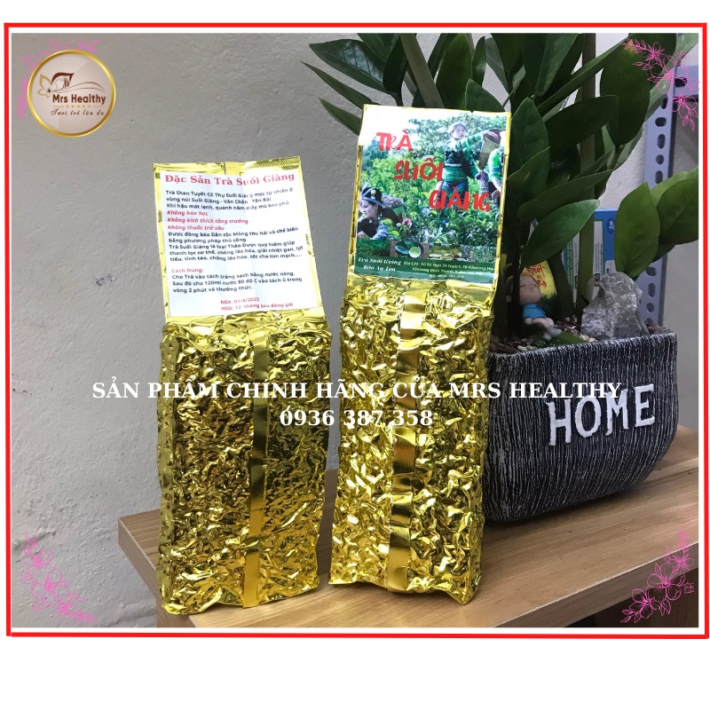 Trà Shan Tuyết Cổ Thụ Hữu Cơ - Loại Đặc Biệt Cao Cấp - Chè Shan Tuyết Cổ Thụ Suối Giàng Túi Zip 250gram.MrsHealthy.vn