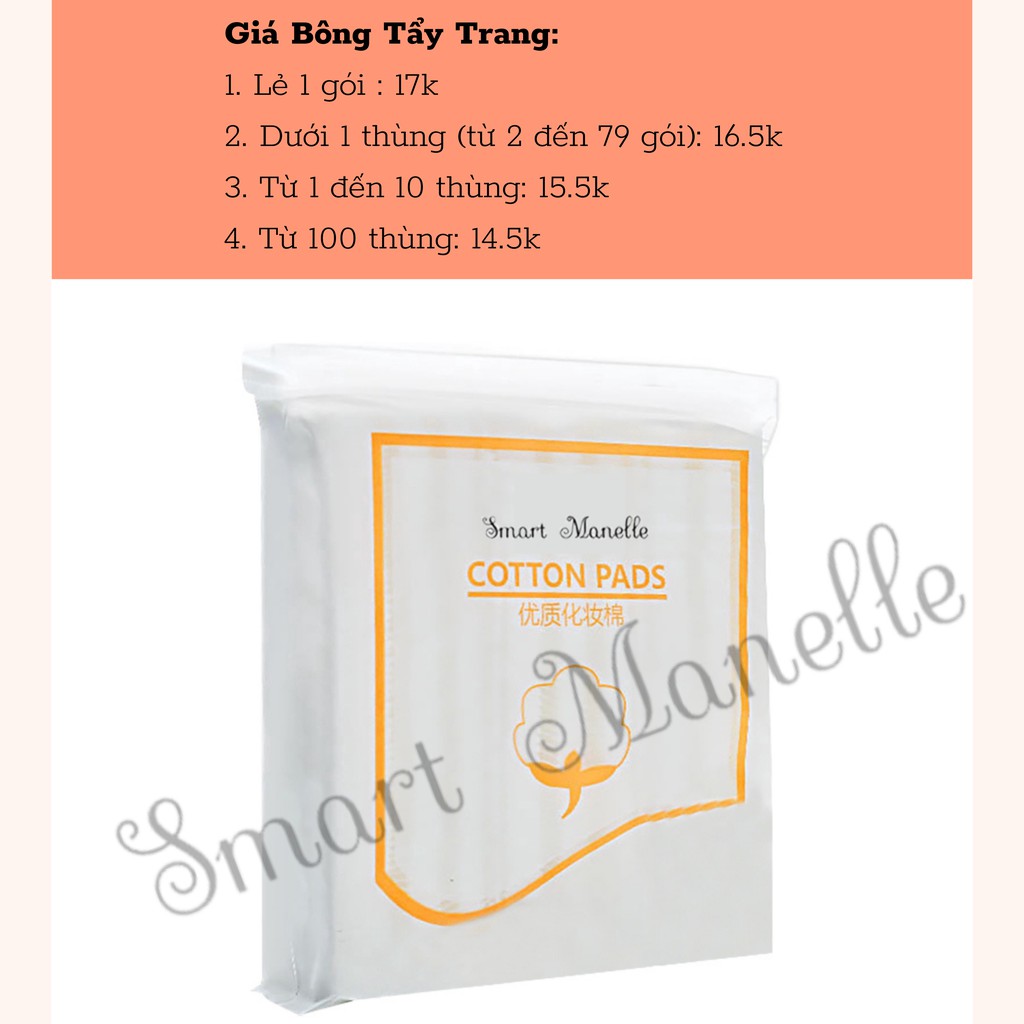 Bông tẩy trang 3 lớp FM Cotton Pads 222 miếng Bông Tẩy Trang nội địa Trung MFBTT1