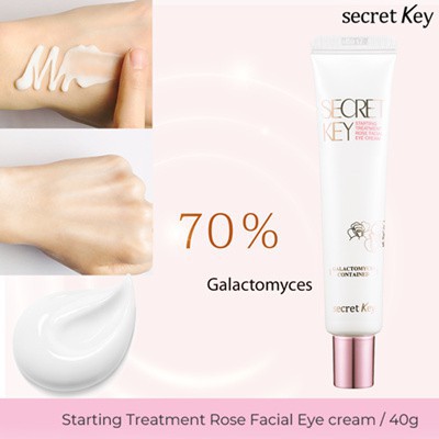 Kem dưỡng chống nhăn và trắng sáng vùng da mắt Secret Key Starting Treatment Rose Facial Eye Cream 40g