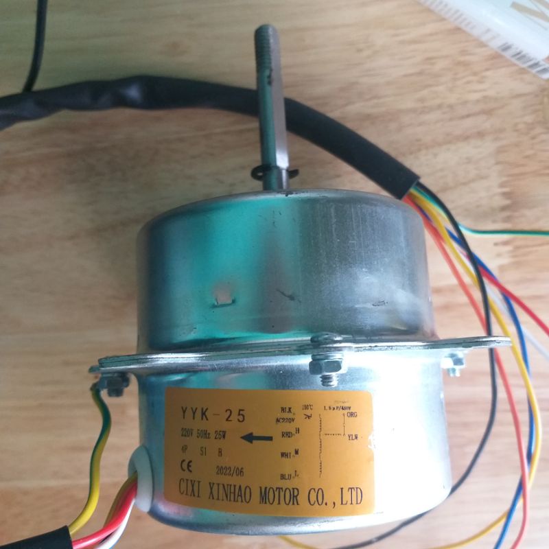 Motor quạt hơi nước 25w, mo to 25w, động cơ truc 8mm