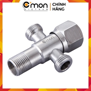 Van khóa T giảm áp lực nước 2 đầu ra C'mon VK-02-T