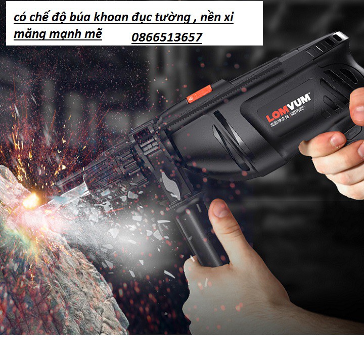[HOT] Máy khoan gỗ, sắt, bắt vít 10ly  LOMVUM