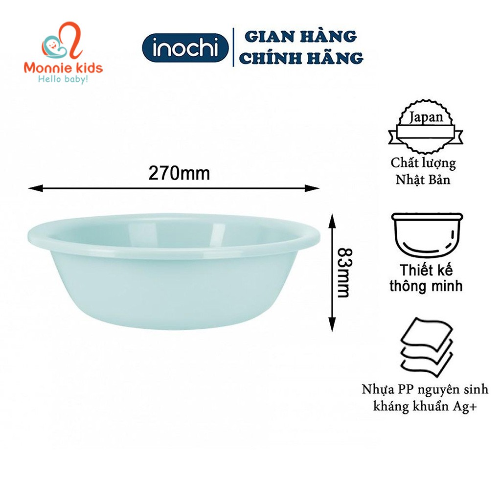 Chậu Rửa Mặt INOCHI NOTORO Nhựa Nguyên Sinh (AG+) 27 cm