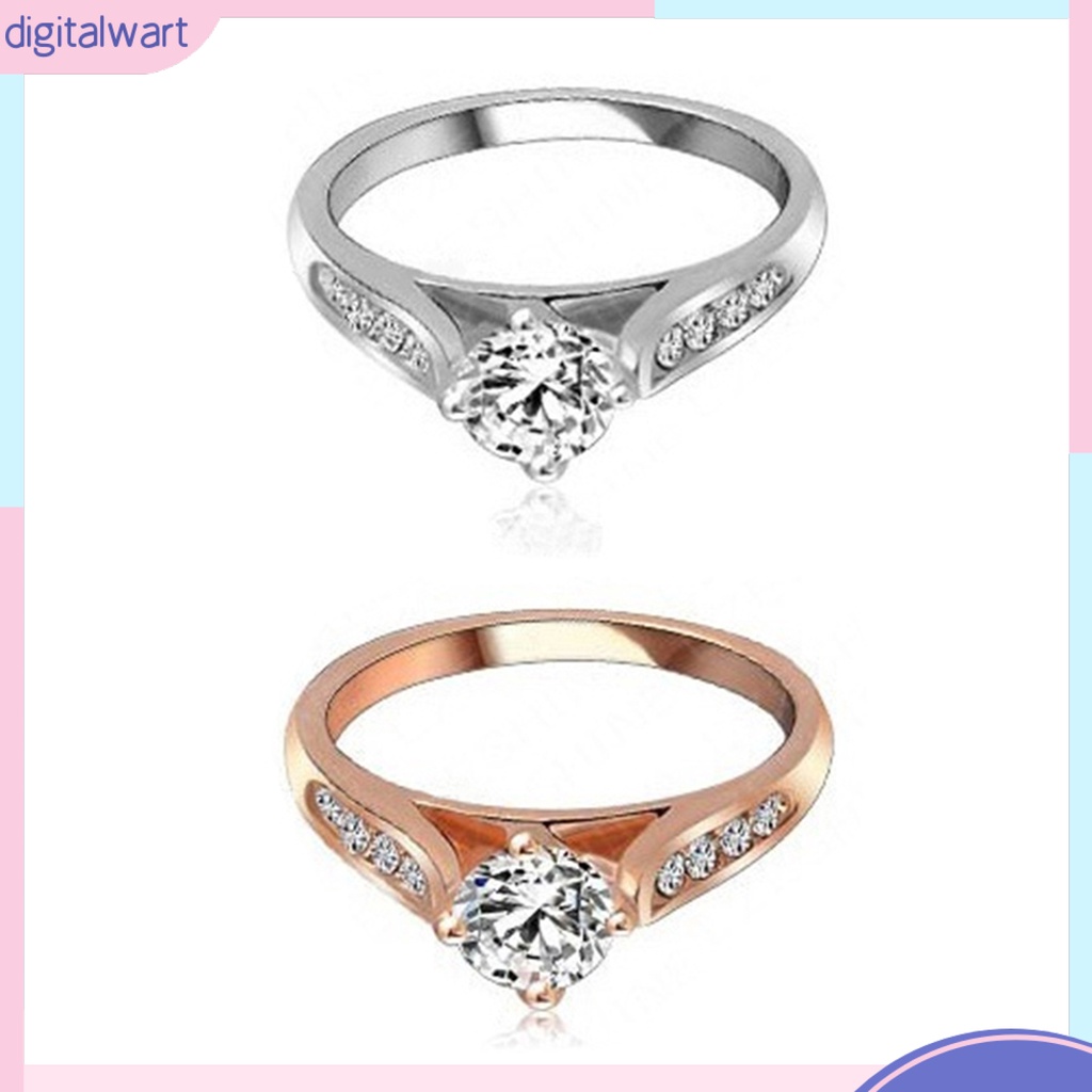 Nhẫn hợp kim đính đá sang trọng