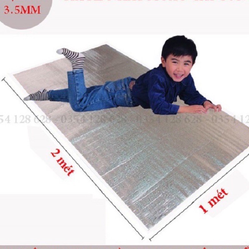 Thảm du lịch chống thấm, chiếu bạc ngủ trưa văn phòng cá nhân không viền loại dày 3mm