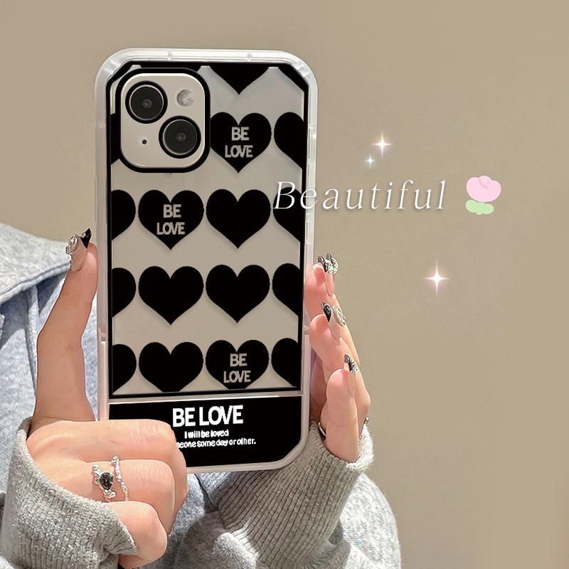 Ốp Điện Thoại Silicone Mềm Trong Suốt Chống Sốc Có Giá Đỡ Hình Trái Tim Cho Iphone 13 12 11 Pro MAX XR X XS MAX 6S 7 8 Plus 6 SE 2020