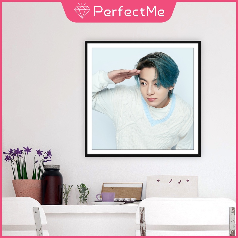 Bộ tranh đính đá 5D tự làm hình thành viên BTS 40x40cm