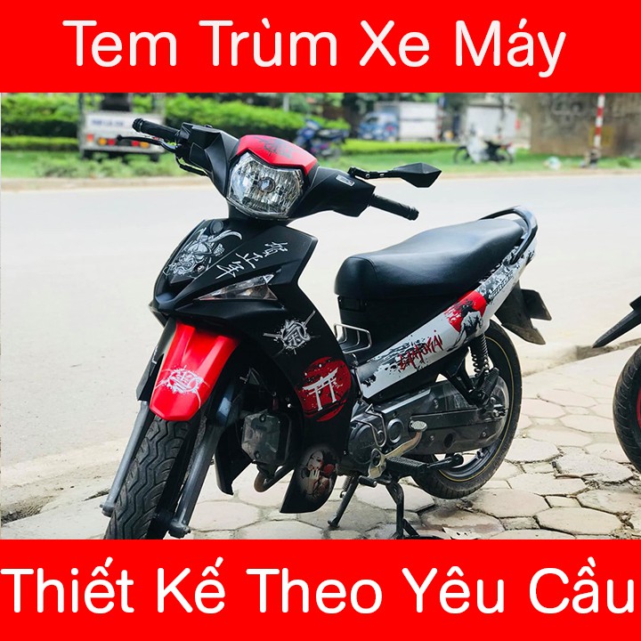 Tem Trùm Sirius Fi Samurai Đỏ Đen Nhám