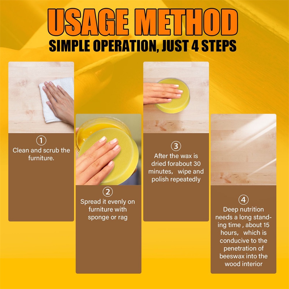 Sáp Ong Tự Nhiên Sáp Gia Vị Gỗ Đánh Bóng Đồ Nội Thất Để Sửa Chữa Đồ Nội Thất Okase