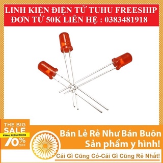 Led đục phi 3- màu đỏ( 30 con)
