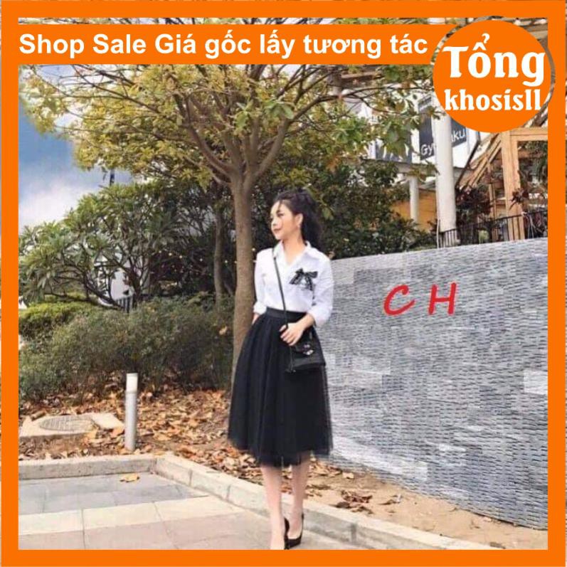 [Xả Kho] Chân váy tutu màu đen basic có lót trong freesize chuẩn Hàn giá siêu rẻ dễ phối đồ kèm ảnh thật