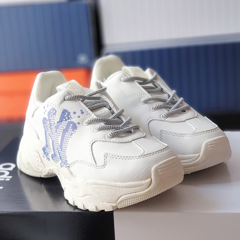 Giày _MLB NY white cream, size 37.5, Auth 100%