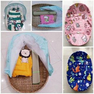 Combo Nôi tre, Bọc, Màn size 65x1m( Tặng Vòng Dâu Tằm)