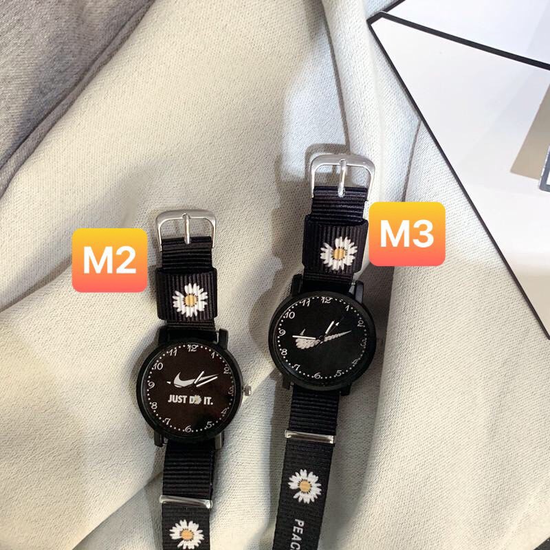 Đồng hồ nam nữ đeo tay thời trang hoa cúc DH105 cực đẹp