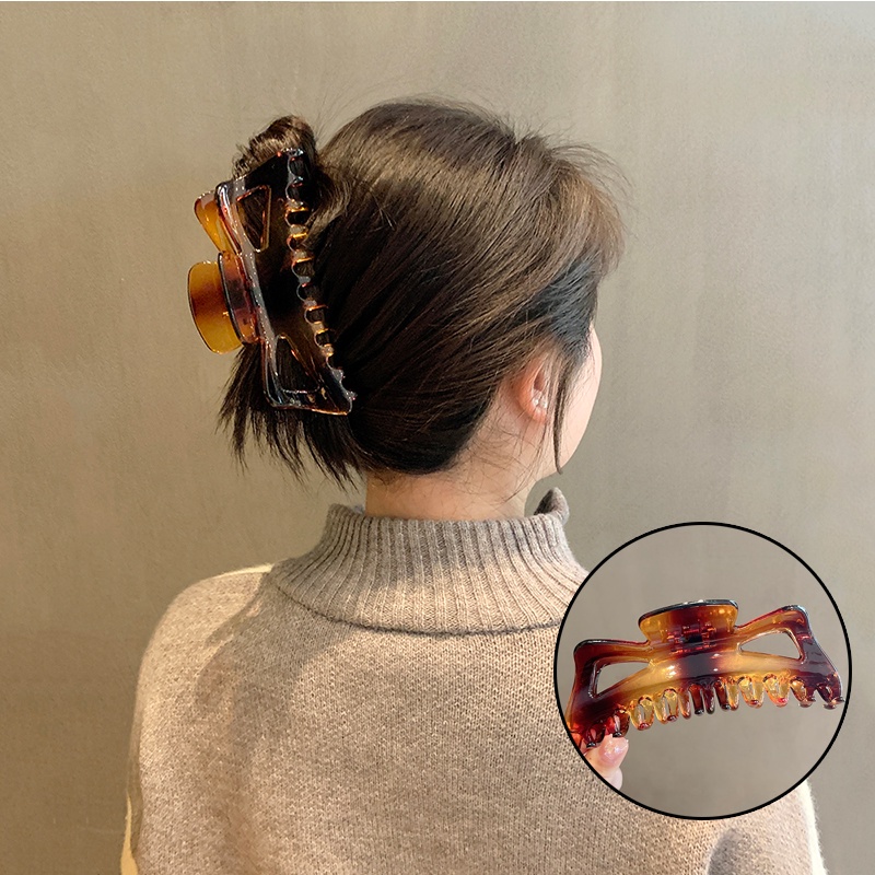 Kẹp Tóc Hình Cá Mập Dáng Dài Bằng Nhựa Nhiều Màu Thời Trang Cho Nữ