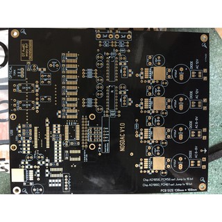 PCB DIY DAC DÙNG PCM56 kèm trở dán