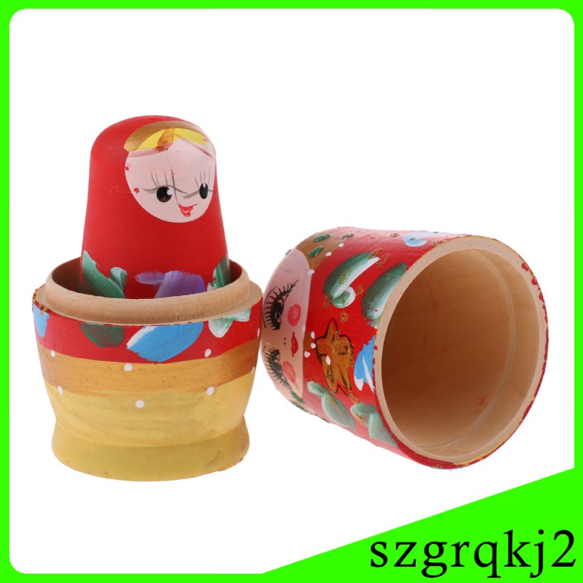 Bộ 5 Búp Bê Nga Matryoshka # 2 Bằng Gỗ