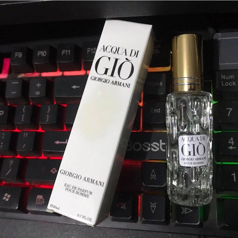 Nước hoa mini Gio trắng nam 20ml dạng chai xịt- Mùi AcQua Di Gio Trắng