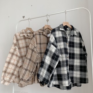 Áo sơ mi dạ kẻ SA395 1994closet