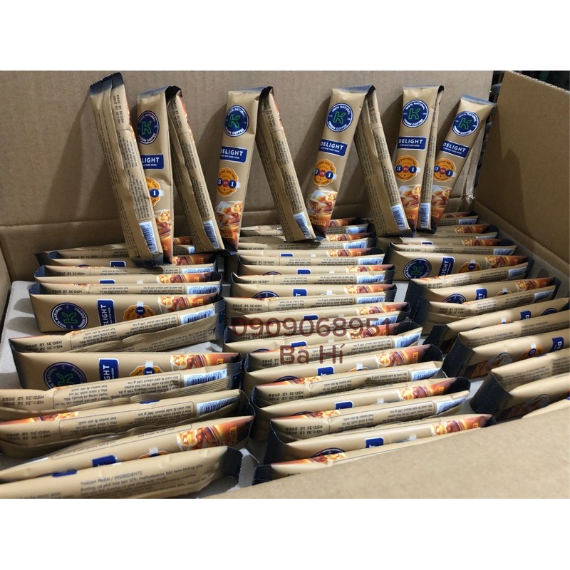 Cà phê sữa hoà tan  ít ngọt, beo béo thơm ngon-  Delight 3 in 1 instant coffee
