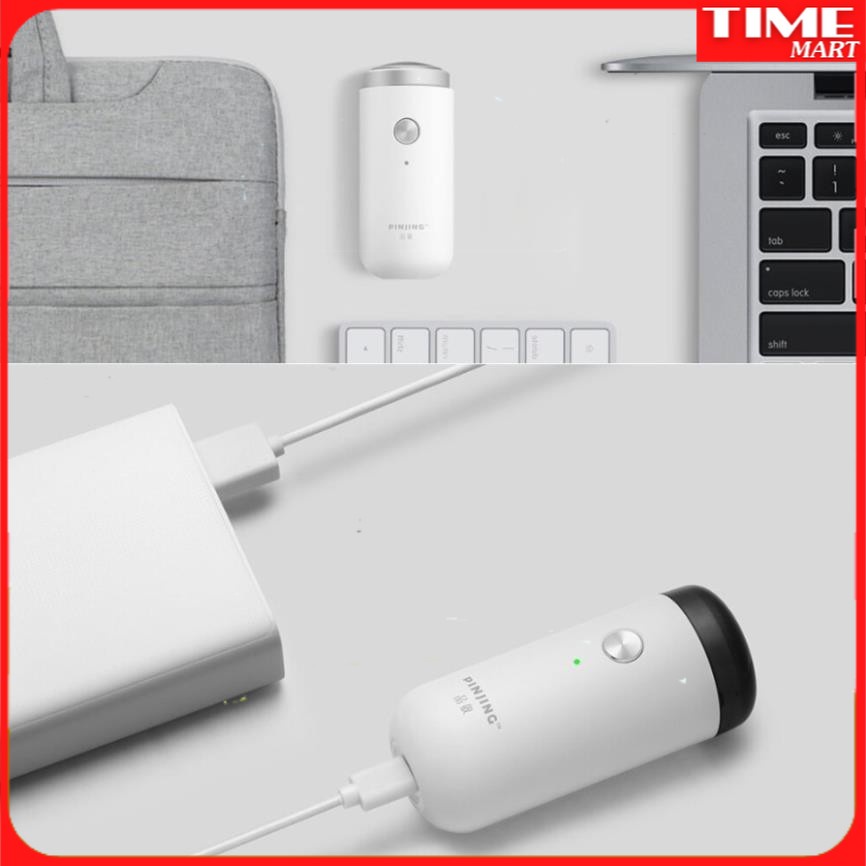 [CHÍNH HANG] Máy Cạo Râu bỏ túi mini SO WHITE (PINJING) ED1 [TIME_MART siêu thị tiện ích gia đình]