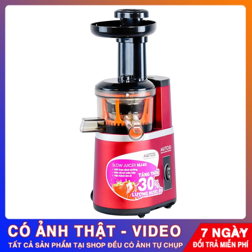 Máy Ép Chậm Trái Cây, Hoa Quả Mutosi MJ-83/MJ-86 – Thương Hiệu Việt Nam Chất Lượng Cao – Bảo Hành 12 Tháng