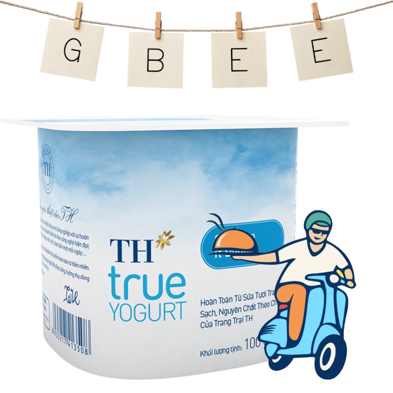 sữa chua ăn TH True Yogurt nguyên lốc, nhiều vị (giao Grab)