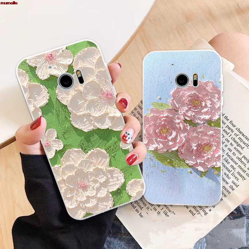 Ốp điện thoại silicon TPU mềm THFCH-3 họa tiết hoa cho HTC Desire M10 U Ultra U11 X9 10 Pro EVO M9 12 Plus