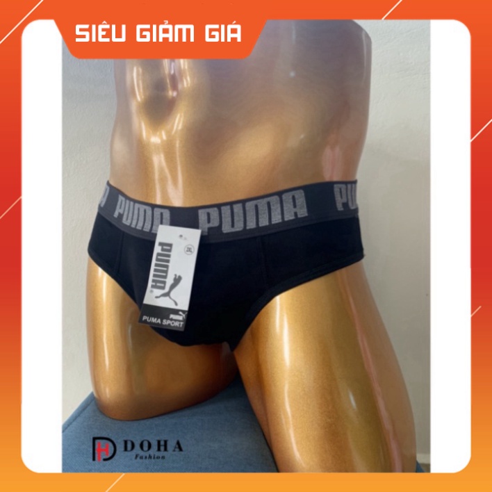 Combo 4 Quần Sịp Nam Tam Giác Puma Vải Thun Lạnh Cao Cấp ( Chất Đẹp ).