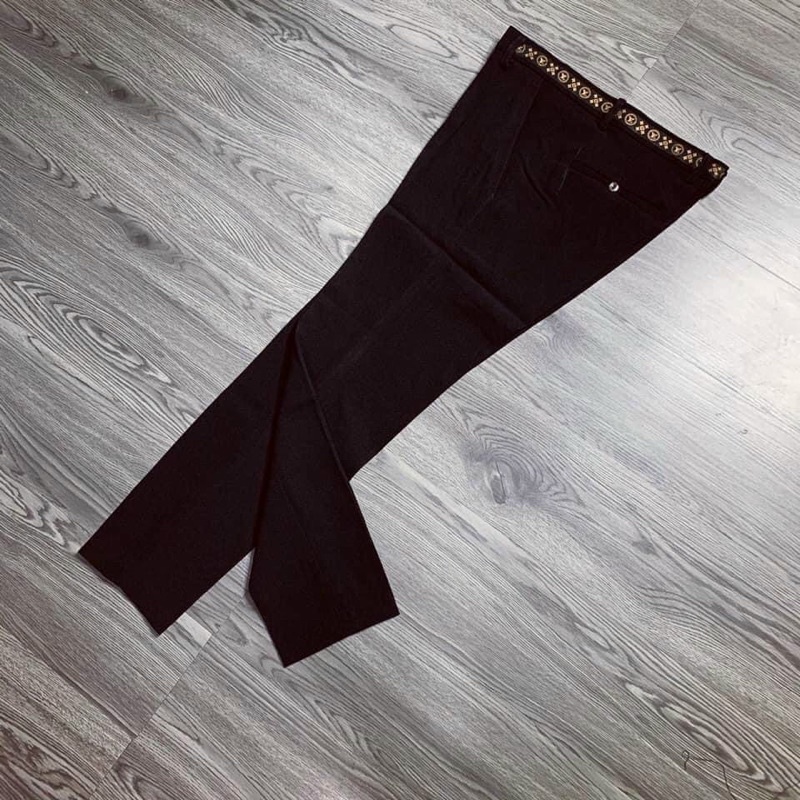 Quần âu dáng côn học sinh có viền hoạ tiết, Quần nam thời trang phong cách hàn quốc từ 28 đến 34 btshop