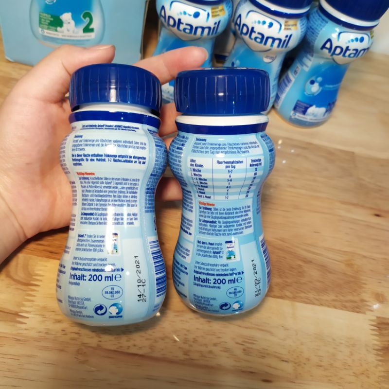 Sữa Aptamil Pre và số 2 ( Đức nội địa) 200ml