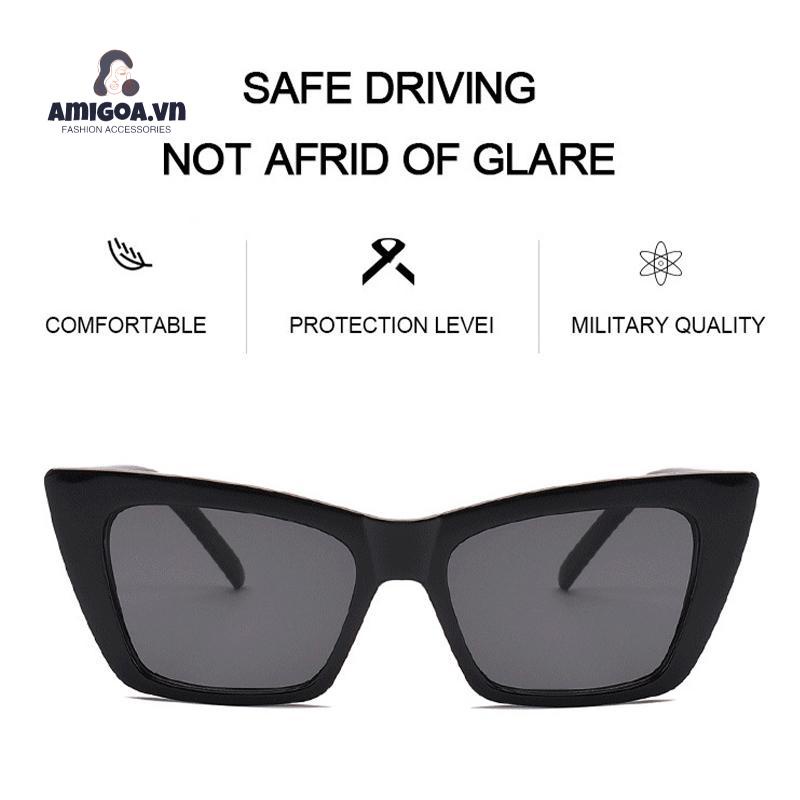 Kính Mát Gọng Vuông Phong Cách Cổ Điển Thời Trang Cho Nữ