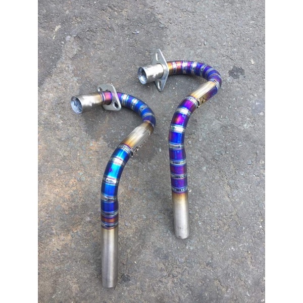 ( P.titanium ) cổ bô titanium gắn cho xe 67 xài bô dắt cao : 990k / cây gắn trực tiếp