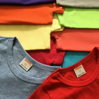 Freeship 99k TQ_Combo áo coton trơn