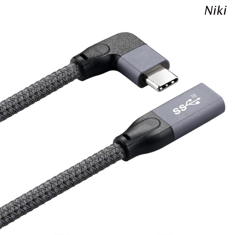 Cáp nối dài Niki 100W PD 5A USB3.1 Type-C 4K 60Hz 10Gbps USB-C Gen 2 tiện dụng