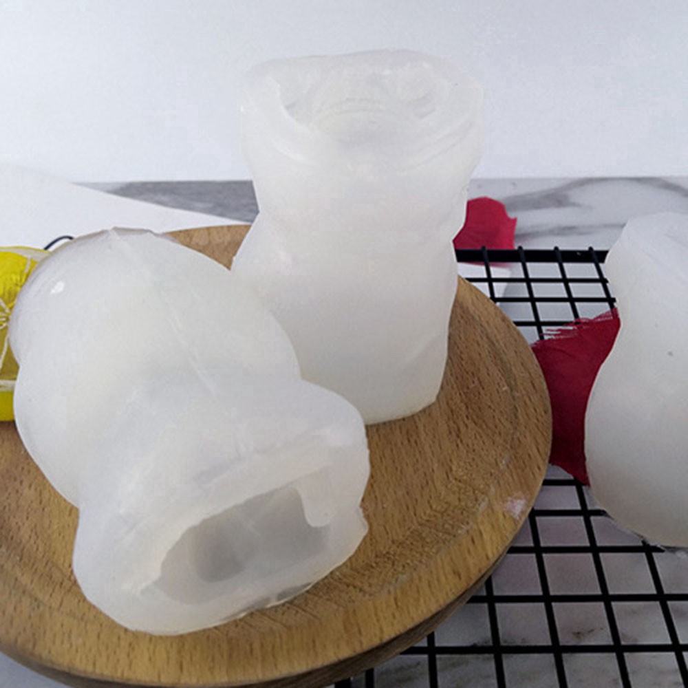 Khuôn Làm Đá Bằng Silicon Hình Gấu 3D Dễ Thương Tiện Dụng.amuoi