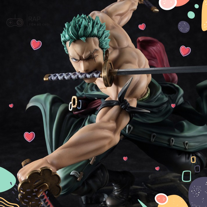 Mô hình Figure Roronoa Zoro 3000 Thế Giới hoạt hình Anime Nhật Bản cao 20cm, nặng 750G full box - Figure One Piece Ráp