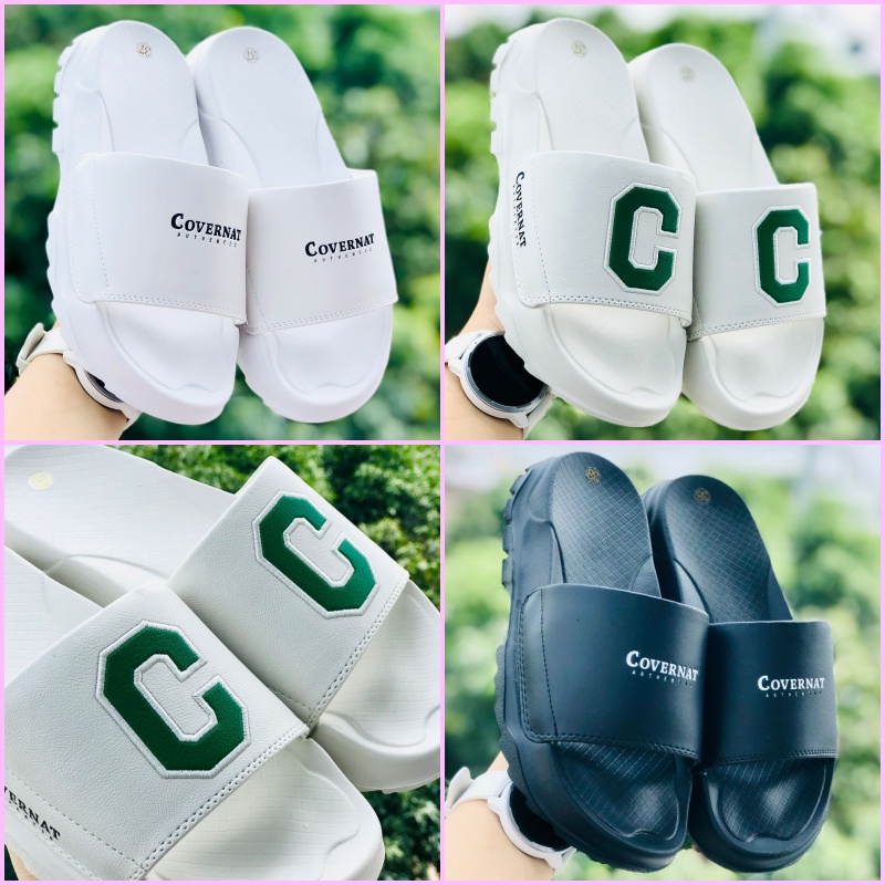 Dép 𝐂𝐎𝐕𝐄𝐑𝐍𝐀𝐓 ❤️FREESHIP + HỘP❤️ dép thể thao quai ngang nam nữ Covernat đế độn 4cm có tem mác, bao bì đầy đủ