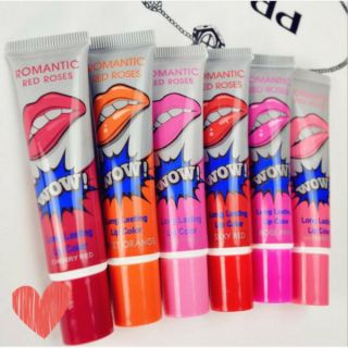 Son bóng dạng mặt nạ lột nhiều màu son xăm Wow hàn quốc