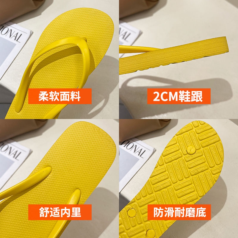 Dép Xỏ Ngón Đế Dày Chống Trượt Thời Trang Đi Biển Mùa Hè Cho Cặp Đôi