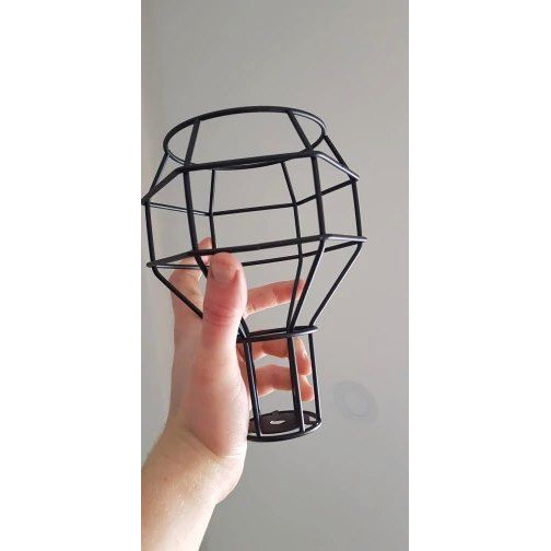 Đèn thả trang trí rọ sắt đơn giản