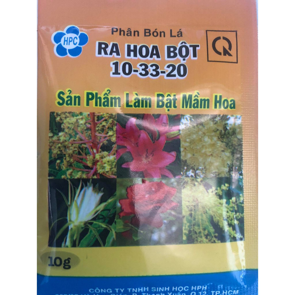 Phân bón kích thích ra hoa dạng bột 10-33-20