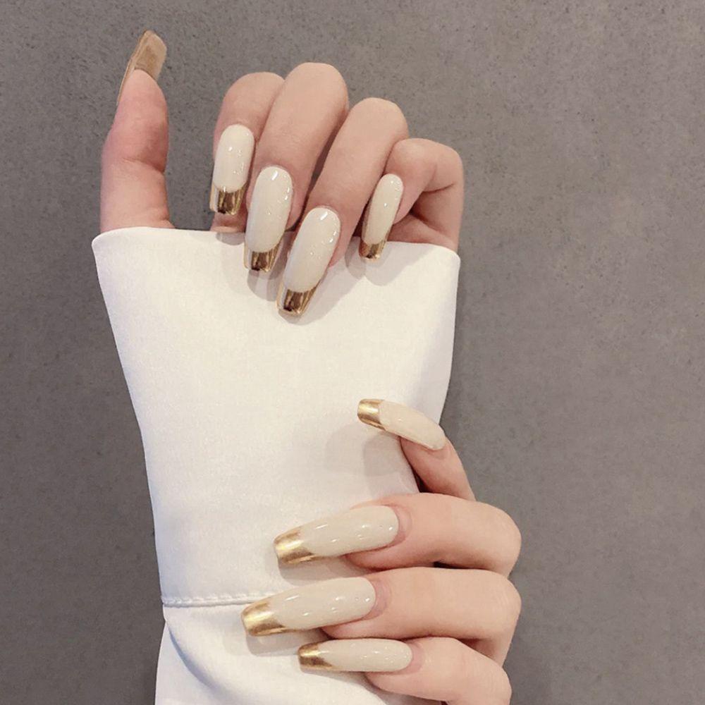 Bộ 24 Móng Tay Giả Dạng Nhấn Chất Lượng Cao