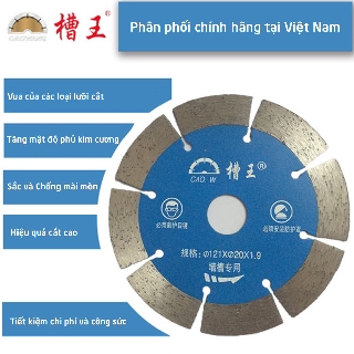 Bộ 2 lưỡi cắt Caowang 121 mm dùng cho máy cắt rãnh tường - Tiết kiệm công sức và chi phí thi công