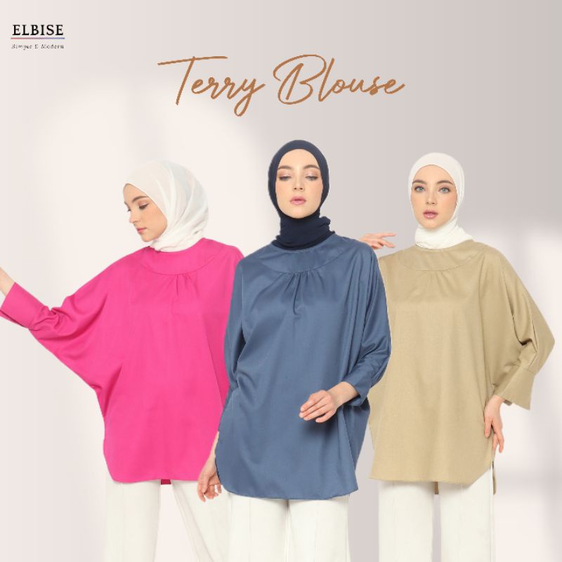 Elbise Áo Thun Terry / Áo Blouse Làm Việc Đơn Giản / Thiết Kế Cánh Dơi Đạo Hồi / Đồ Chơi Bobo Cao Cấp Thoải Mái Cho Nữ