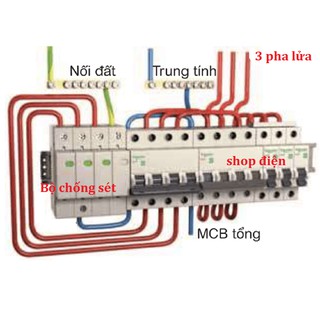 Chống sét 3P , chống sét dùng cho điện 3 pha