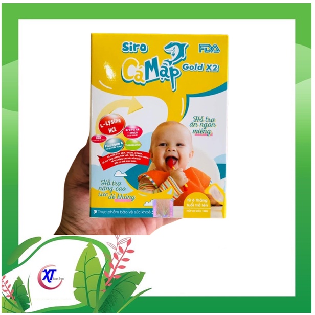 Siro cá mập Gold x2 - Hộp 30 gói {Chính hãng, Tem, mã vạch đầy đủ}